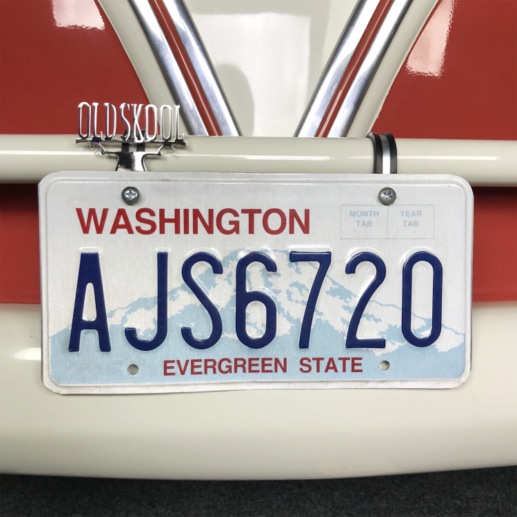 Classic Old Skool Chromed License Plate Topper « Vintage Parts